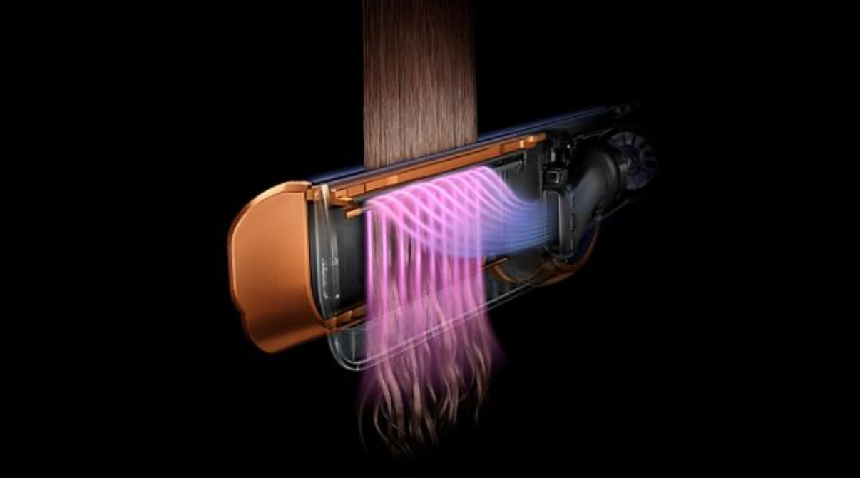 Dyson Airstrait™ wet-to-dry stijltang (Pruisisch blauw/Koper)