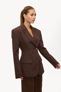 Blazer - Donkerbruin