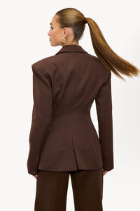 Blazer - Donkerbruin