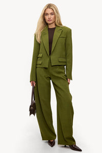 Blazer Cropped - Donkergroen