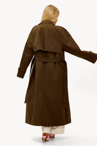 Trenchcoat - Donkerbruin
